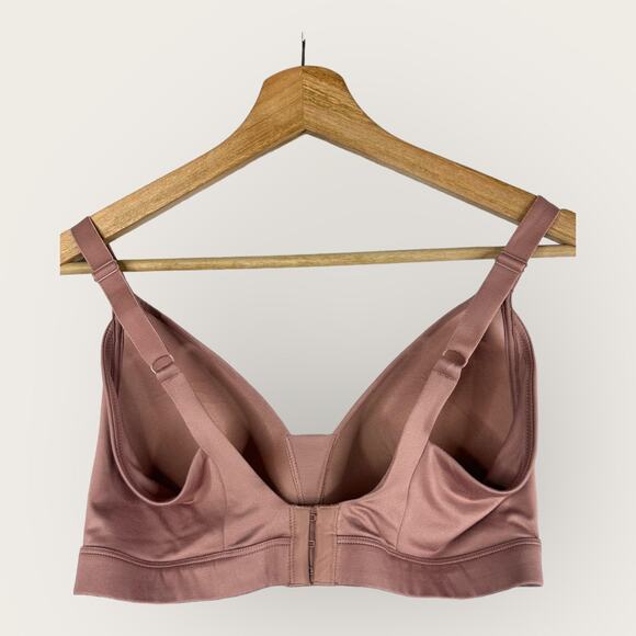 Auden Womens size 38DD Lightly Lined Wire Free Bra Dusty Rose - Picture 2 of 7